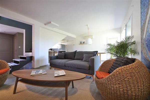 Le salon séjour - Hébergement en villa - Vacances dans le Gard (30) - Oustau Camarguen